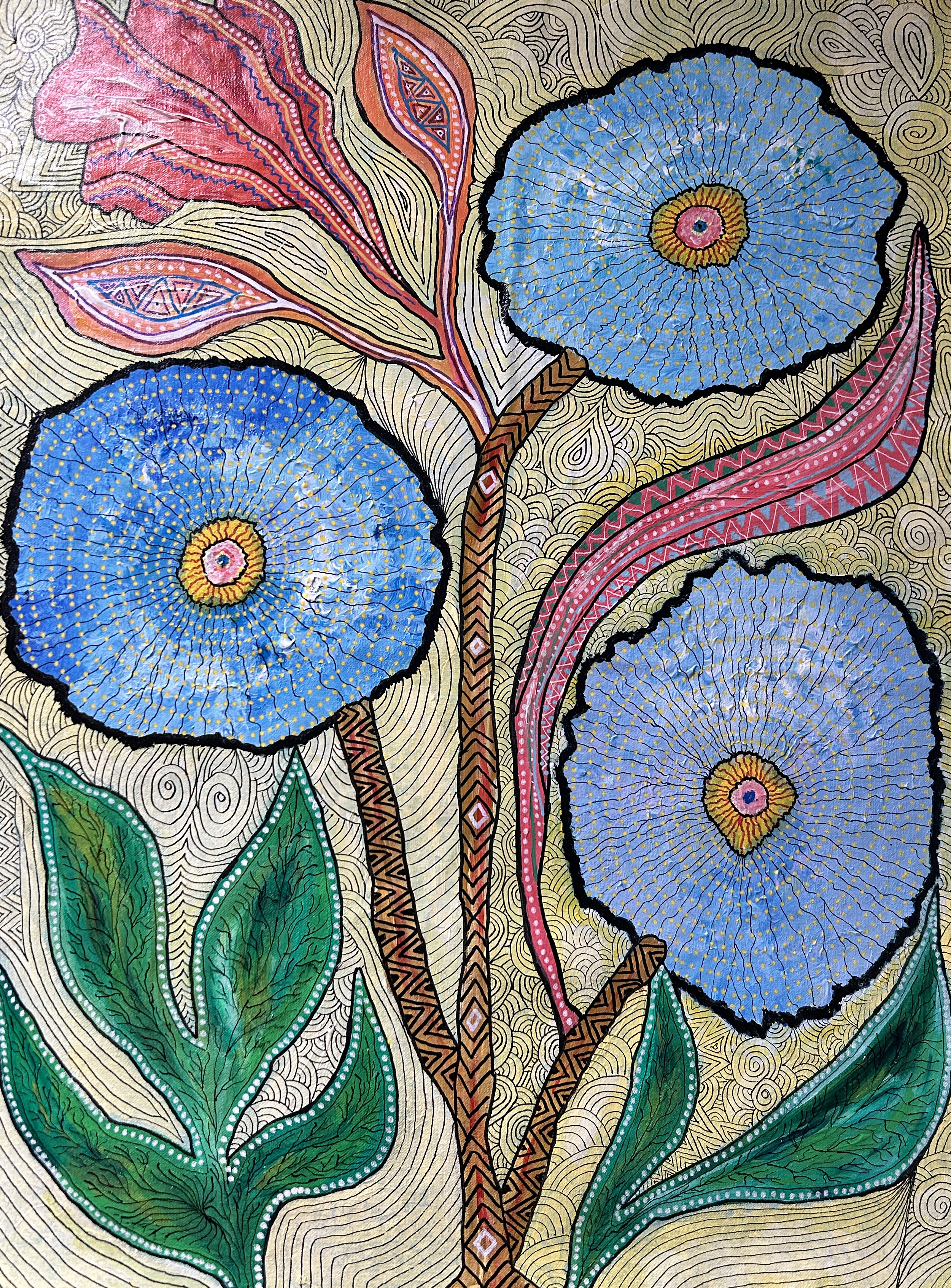 « Les pavots bleus »