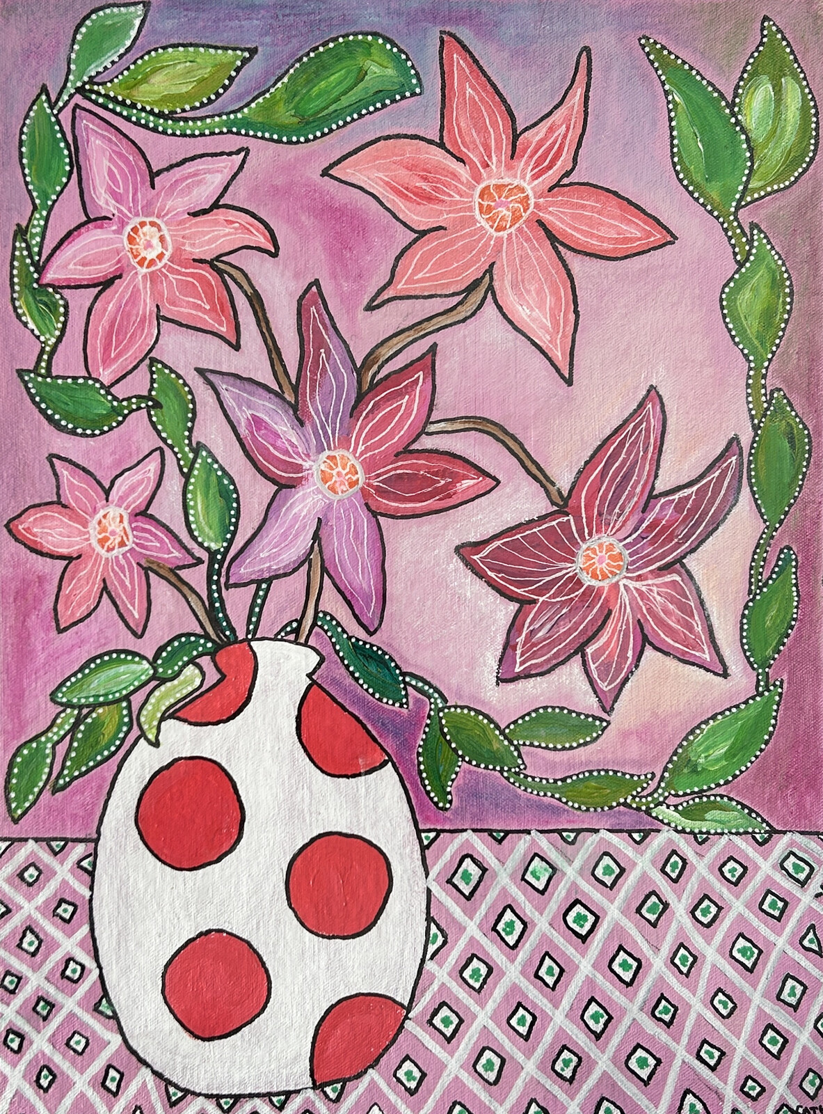 « Les pois rouges »