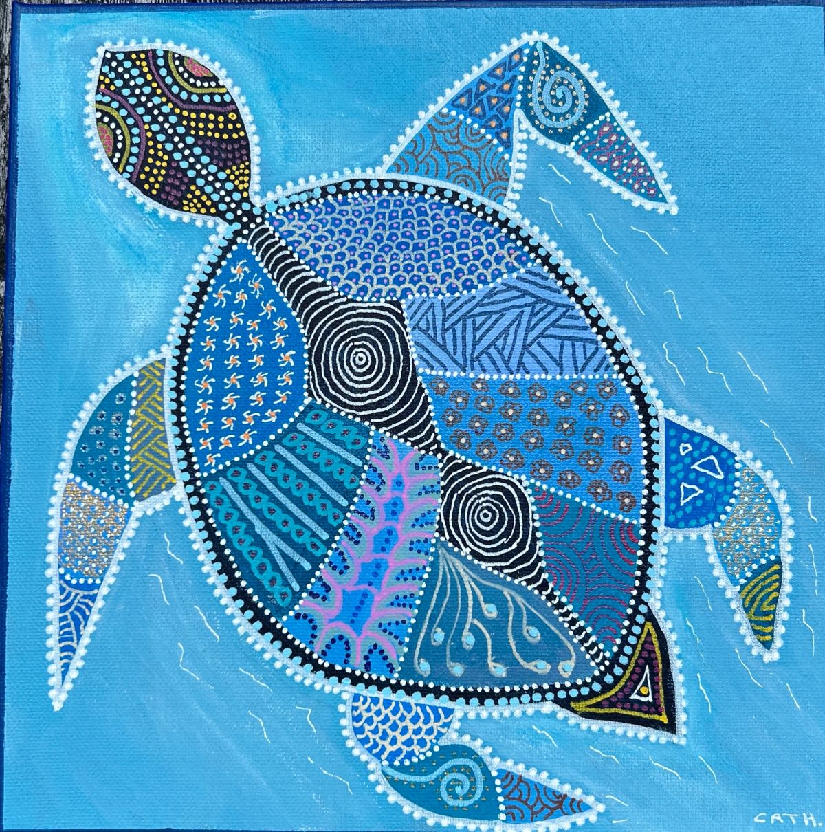 Saphir, la tortue bleue