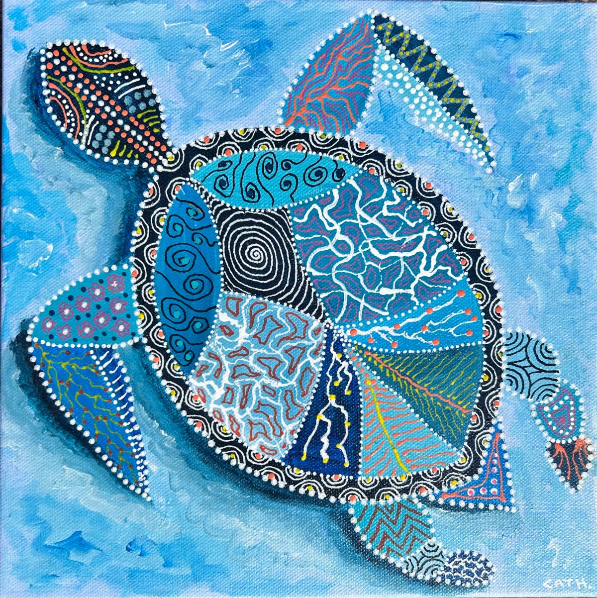 Marinette, la tortue aigue-marine