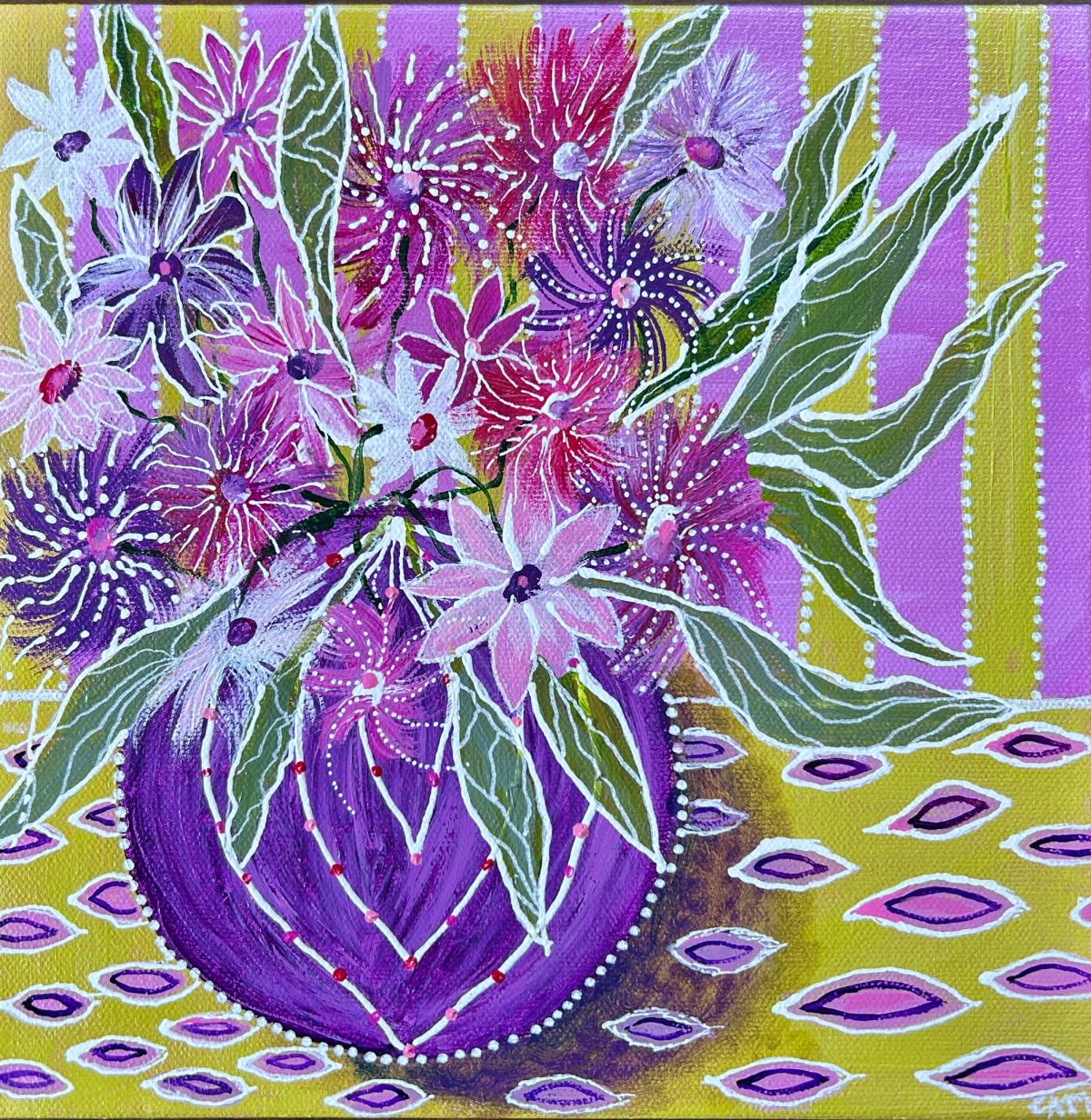 Le bouquet mauve